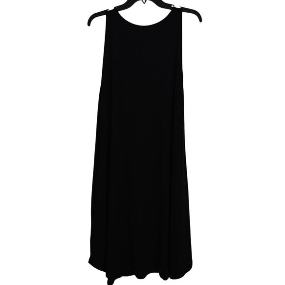 Eileen Fisher Stretch Jersey Tank Dress Size XL Black Sleeveless Minimalist - Picture 4 of 6